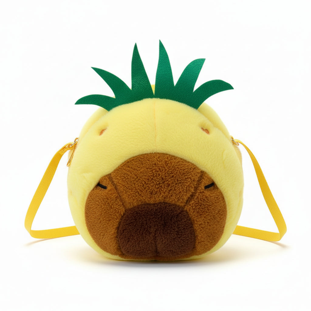 Capybara Plush Backpack - Kawaii Character Crossbody Bag