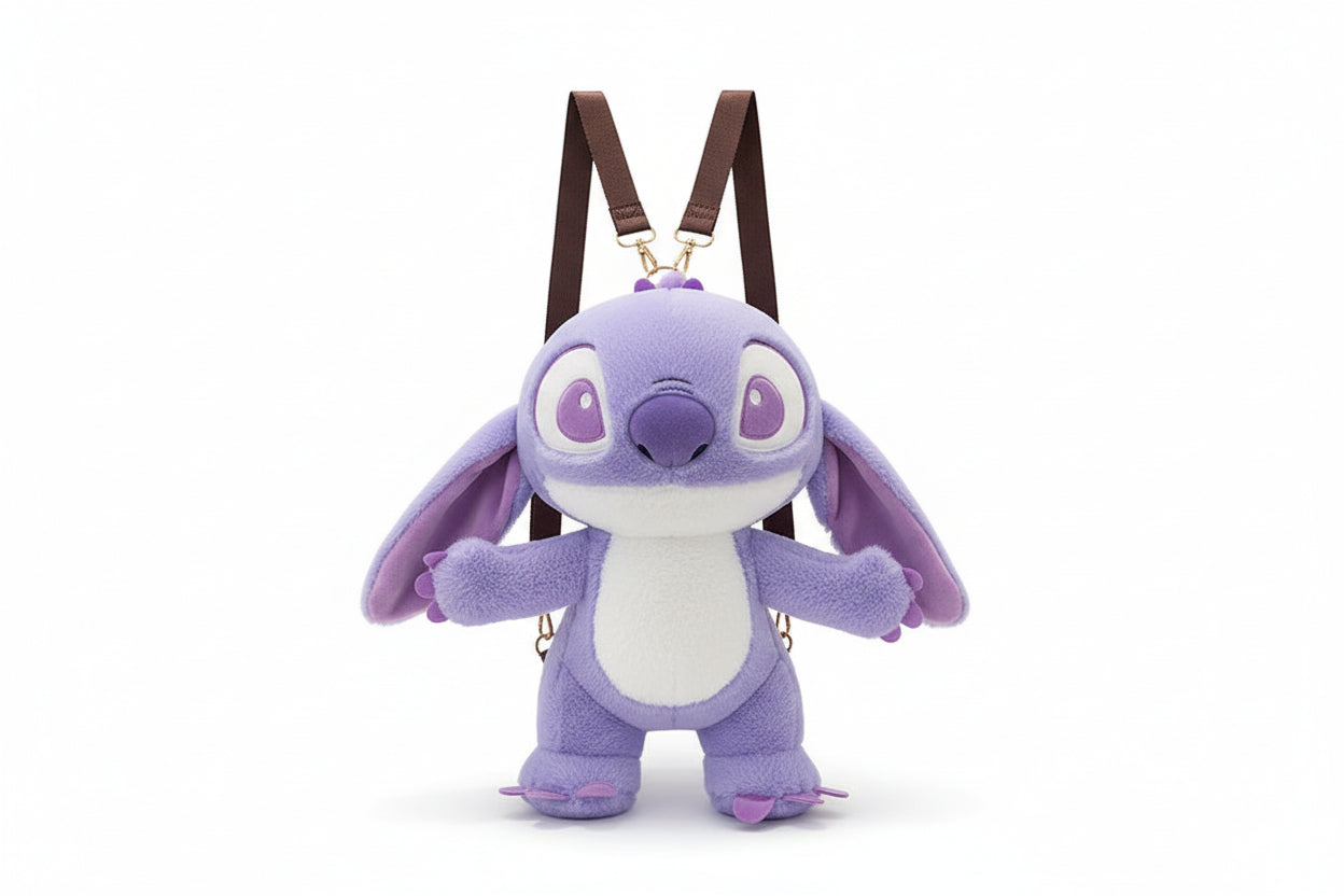 Plush Cartoon Character Backpack - Dali Crossbody Shoulder Bag