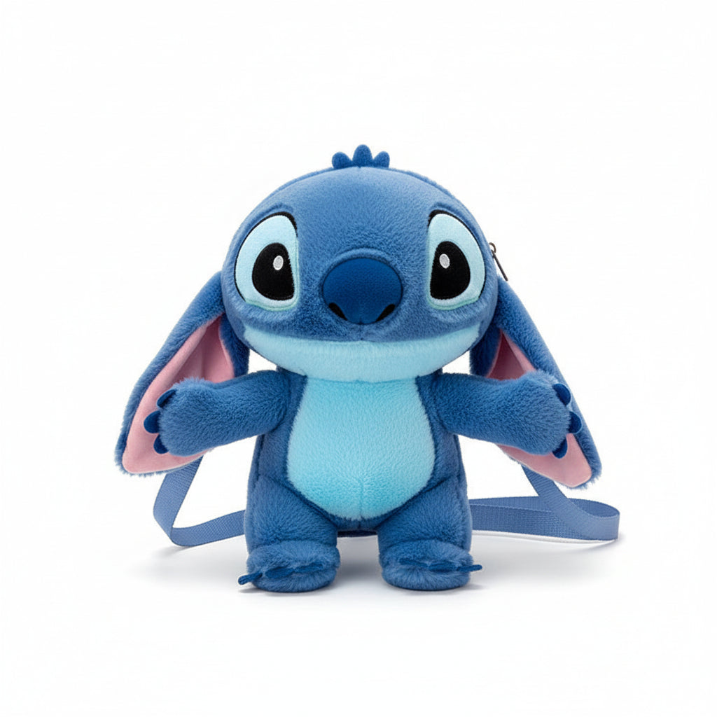 Plush Totoro Character Backpack - Kawaii Crossbody Shoulder Bag