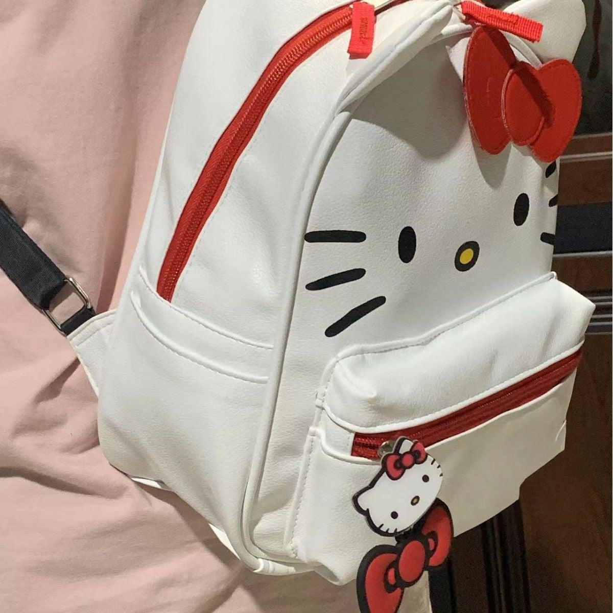 Japanese Style Cartoon School Backpack - PU Leather Crossbody Bag
