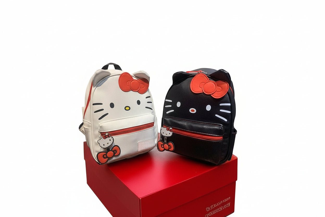 Japanese Style Cartoon School Backpack - PU Leather Crossbody Bag