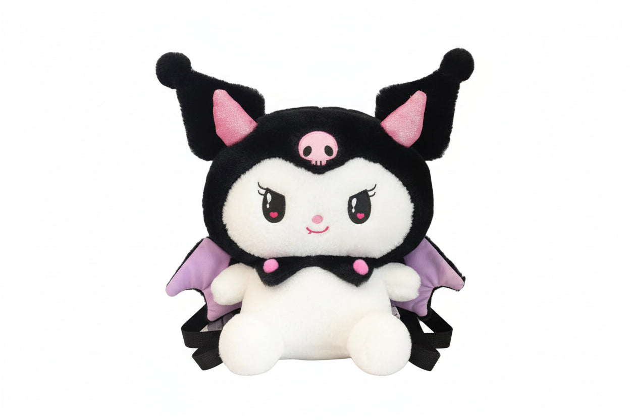 Plush Cartoon Character Backpack - Kawaii Crossbody Shoulder Bag