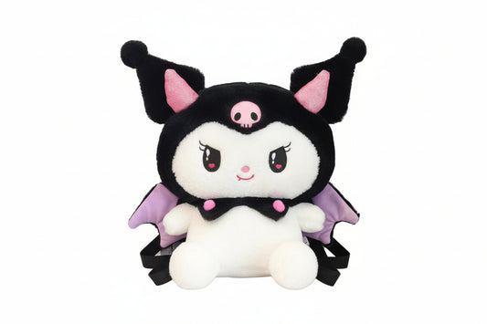 Plush Cartoon Character Backpack - Kawaii Crossbody Shoulder Bag