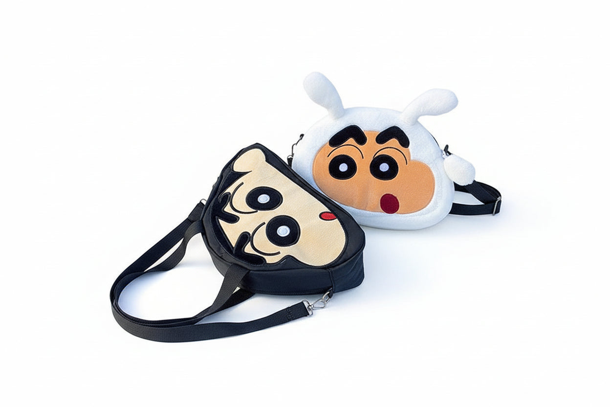 Cartoon Crayon Character Bag - Nylon Crossbody Backpack
