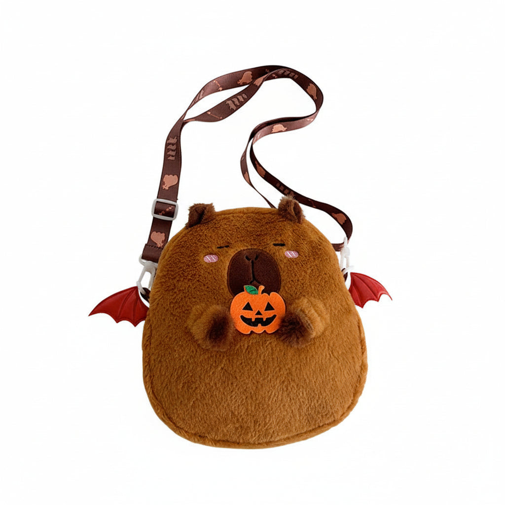 Capybara Plush Backpack - Capybara Character Crossbody Bag