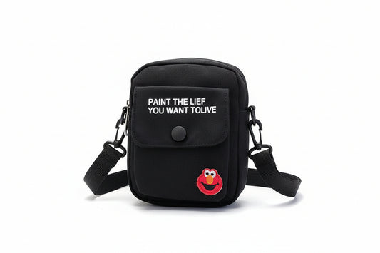 Japanese Style Cartoon Canvas Crossbody Bag - Kawaii Character Backpack