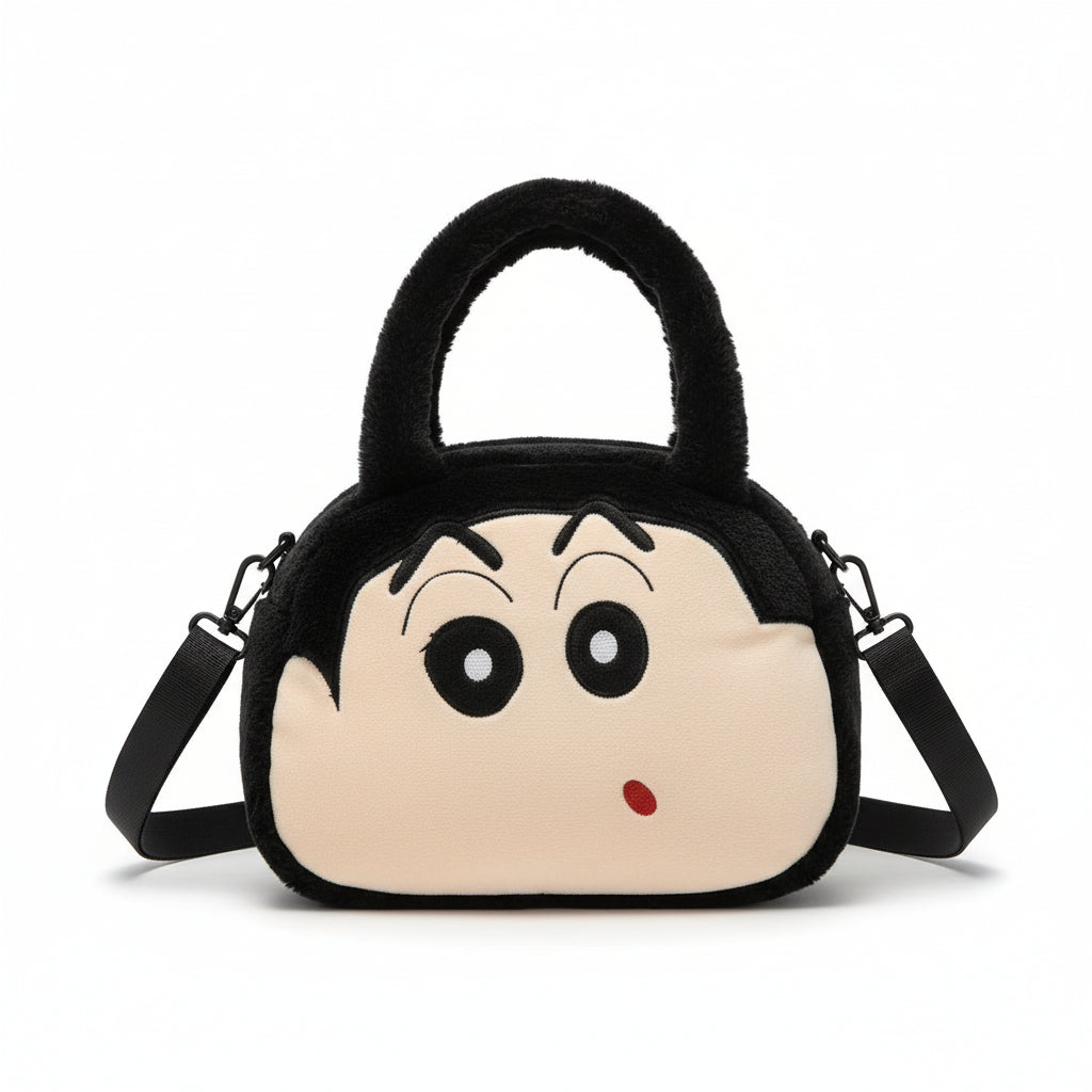 Plush Kulomi Character Messenger Bag - Kawaii Crossbody Backpack