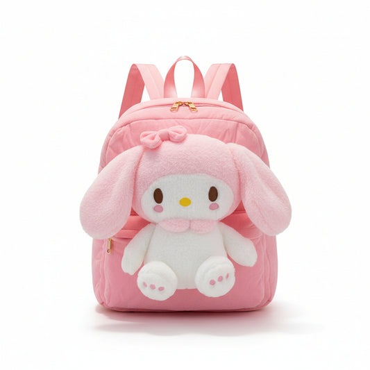 Plush Cartoon Character Backpack - Kawaii Crossbody Bag