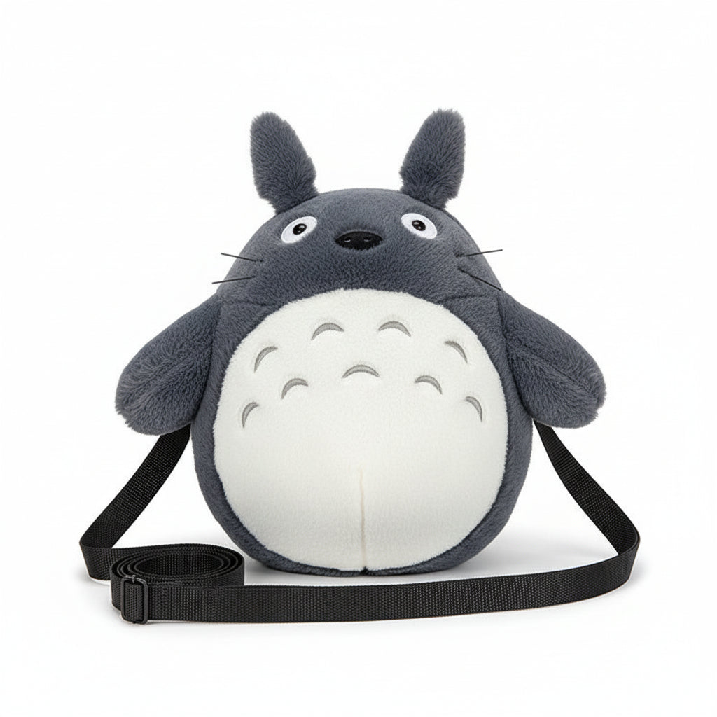 Plush Cartoon Character Backpack - Kawaii Crossbody Shoulder Bag