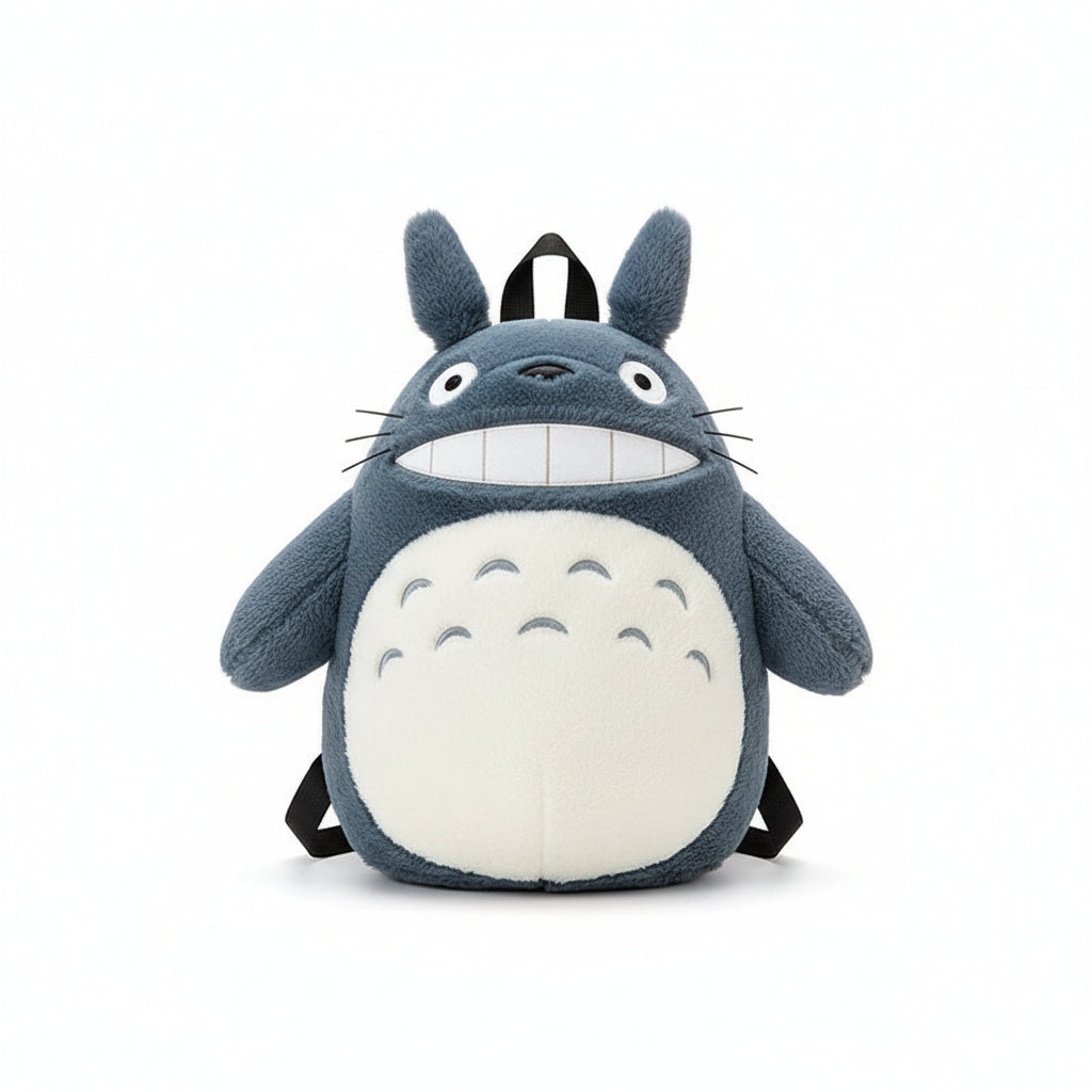 Plush Totoro Character Backpack - Kawaii Crossbody Shoulder Bag
