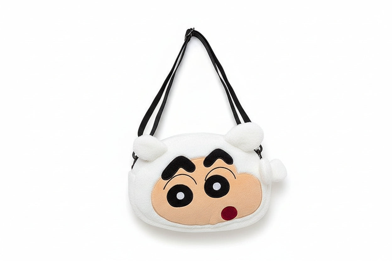 Cartoon Crayon Character Bag - Nylon Crossbody Backpack