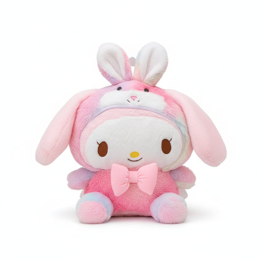 Plush Cartoon Character Backpack - Colorful Cinnamoroll  Crossbody Shoulder Bag