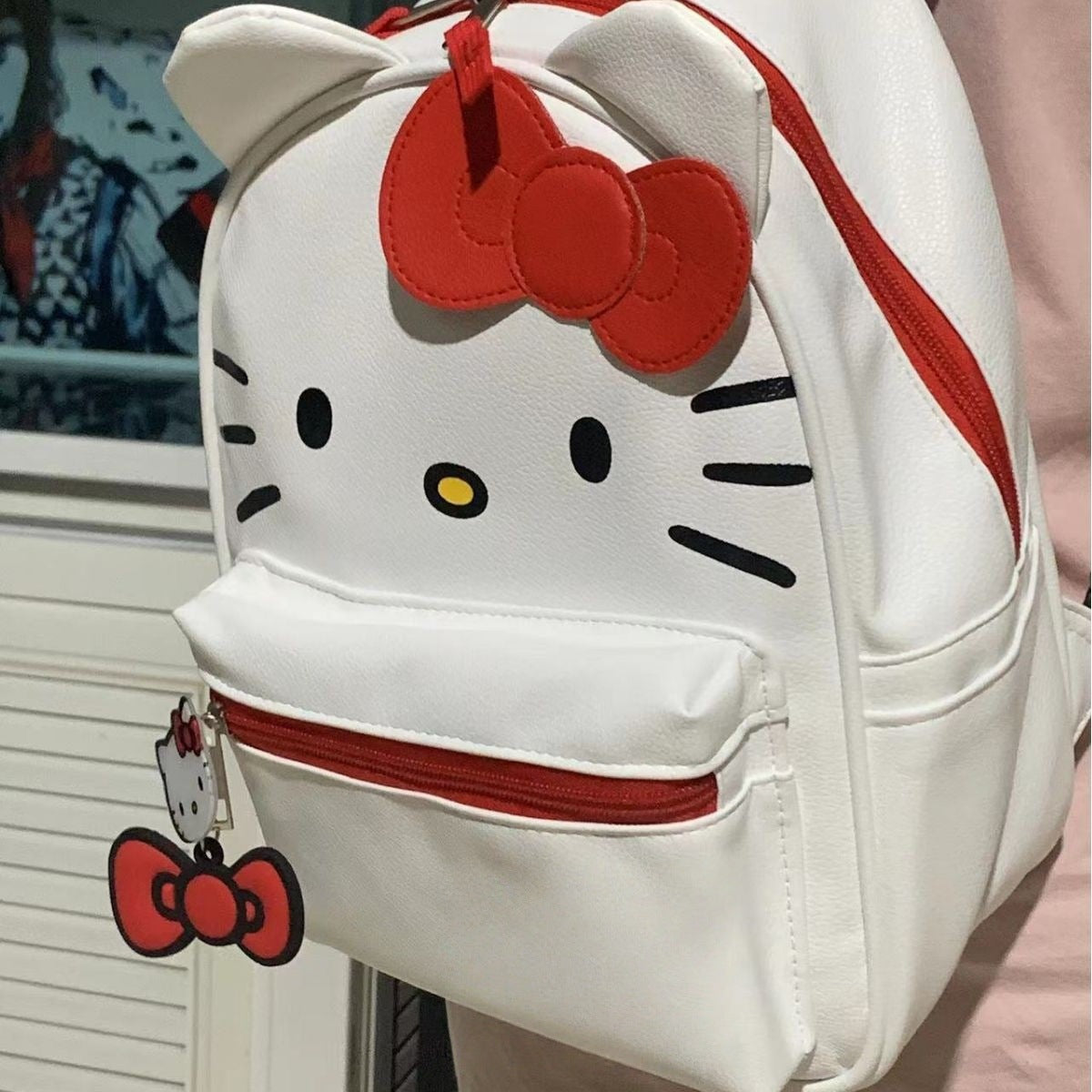 Japanese Style Cartoon School Backpack - PU Leather Crossbody Bag