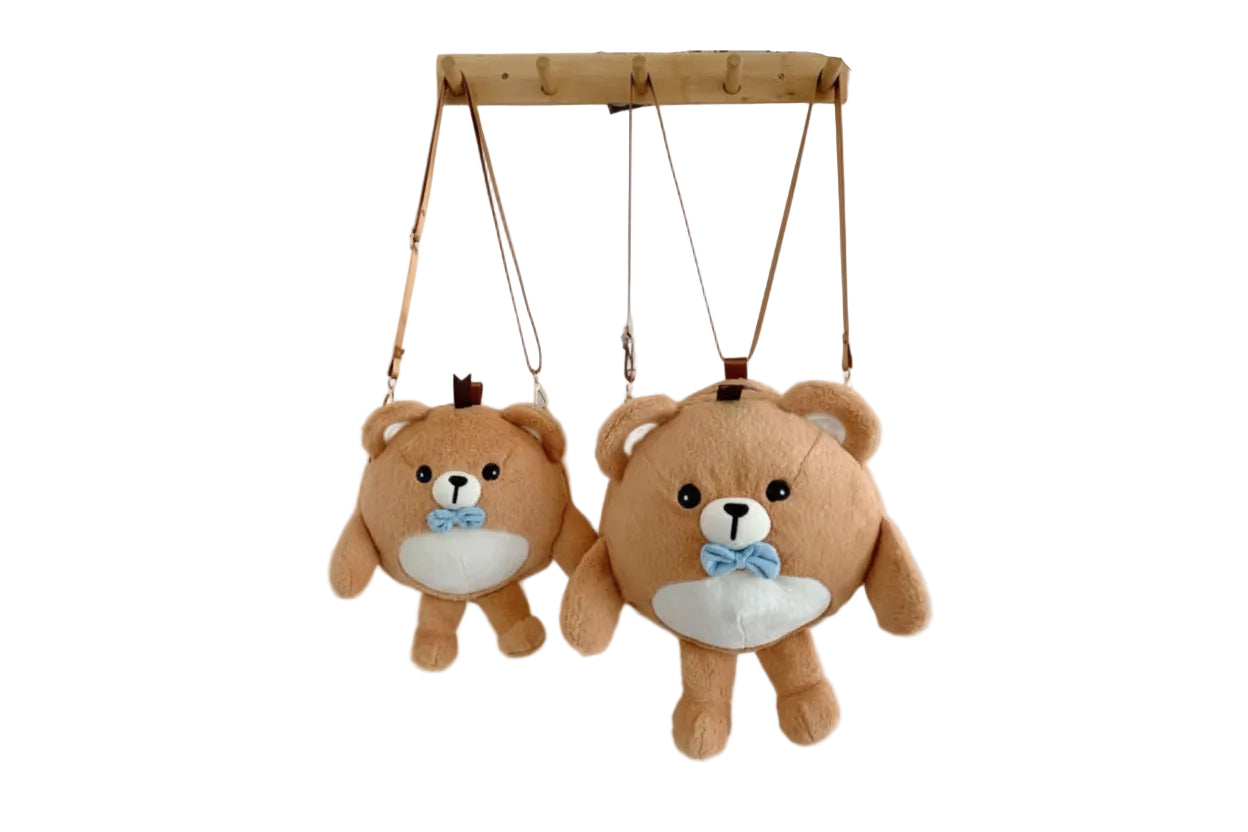 Plush Kulomi Character Messenger Bag - Kawaii Crossbody Backpack