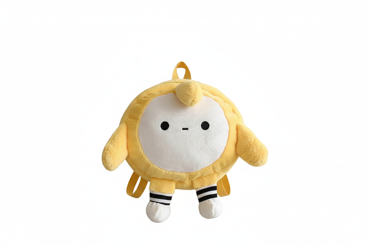 Plush Kulomi Character Messenger Bag - Kawaii Crossbody Backpack