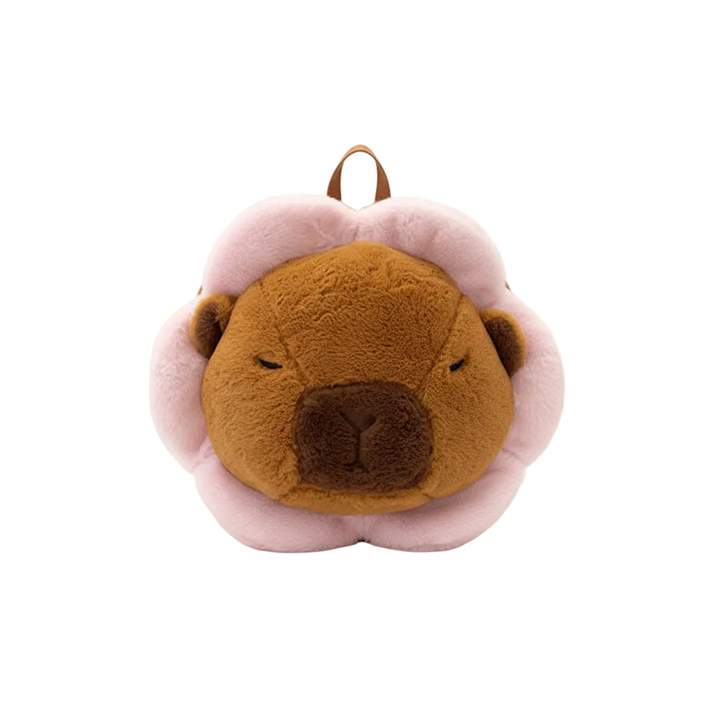 Capybara Plush Backpack - Kawaii Character Crossbody Bag